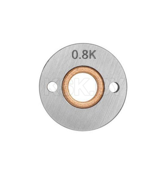 Ролик подающий ф 30/10 мм, шир. 12 мм, проволока ф 0,8-1,0 мм (K-тип) (для флюсовой (FLUX) проволоки) (SOLARIS) (WA-2435) 