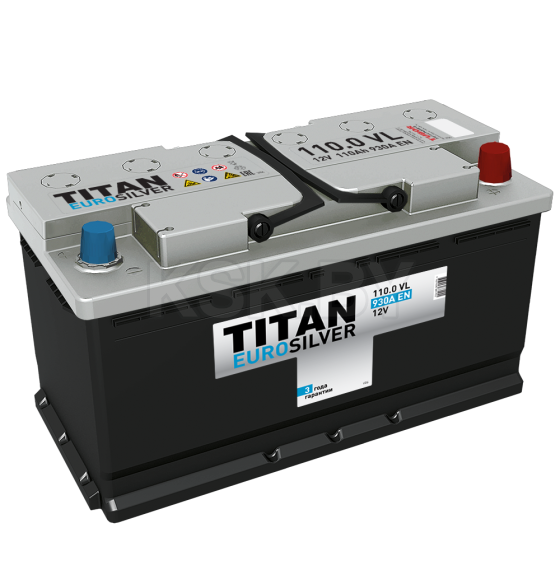 Аккумулятор TITAN EUROSILVER 6СТ-110.0 VL R+