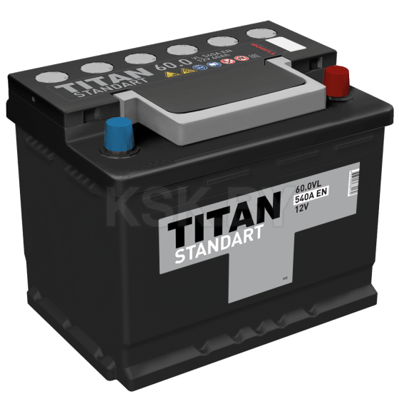 Аккумулятор TITAN STANDART 6СТ-60.0 VL R+