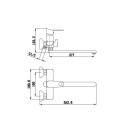 Смеситель для ванны РМС SL137-006E (SL137-006E) 