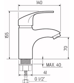 Смеситель для умывальника РМС SL85-001F