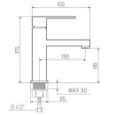 Смеситель для умывальника РМС SL144-001F (SL144-001F) 