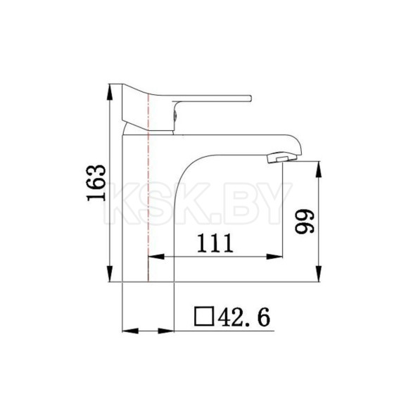 Смеситель для умывальника РМС SL137-001F (SL137-001F) 