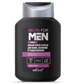 Лосьон после бритья для кожи, склонной к раздражениям, без спирта Belita for Men 250 мл