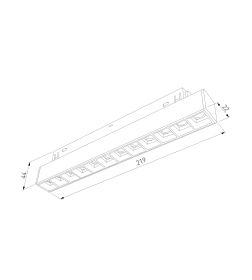 Светильник трековый 12W 3000K черный Slim Magnetic SL02 85005/01