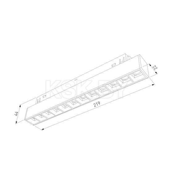 Светильник трековый 12W 3000K черный Slim Magnetic SL02 85005/01 (a067376) 