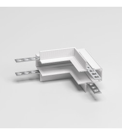 Коннектор угловой внутренний для встраиваемого шинопровода под ГКЛ 12,5мм белый Slim Magnetic 85211/00