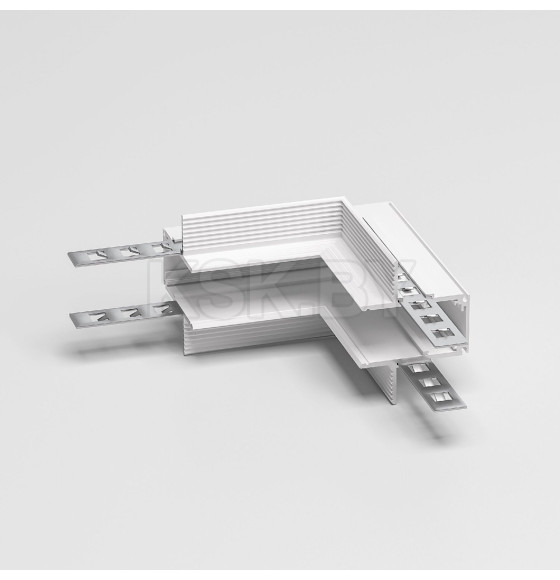 Коннектор угловой внутренний для встраиваемого шинопровода под ГКЛ 12,5мм белый Slim Magnetic 85211/00 (a067499) 