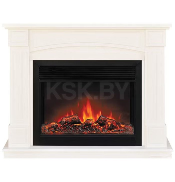 Каминокомплект Смолком BOSTON MB/JUP/SYM26 c Real Flame MOONBLAZE DELUXE-S BL LT Белый ваниль (BOSMBMODEBLLTБв) 