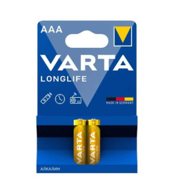 Батарейка AAA LR03 BL-2 (упак. 2шт.) 1.5V Varta LongLife