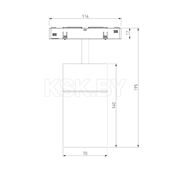 Светильник трековый для радиусного шинопровода 20W 4200K Comfi чёрный Ø 1200мм Slim Magnetic 85190/01 (a066518) 