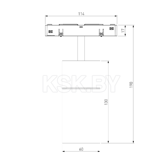 Светильник трековый для радиусного шинопровода 12W 4200K Comfi чёрный Ø 1200мм Slim Magnetic 85189/01 (a066517) 