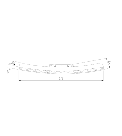 Светильник трековый для радиусного шинопровода 12W 4200K Intenso чёрный Ø 1200мм Slim Magnetic 85186/01