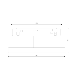 Светильник трековый 4W 4000K Cally черный Slim Magnetic 85172/01