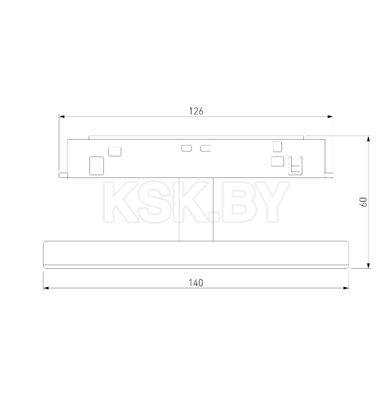 Светильник трековый 4W 4000K Cally черный Slim Magnetic 85172/01 (a065984) 