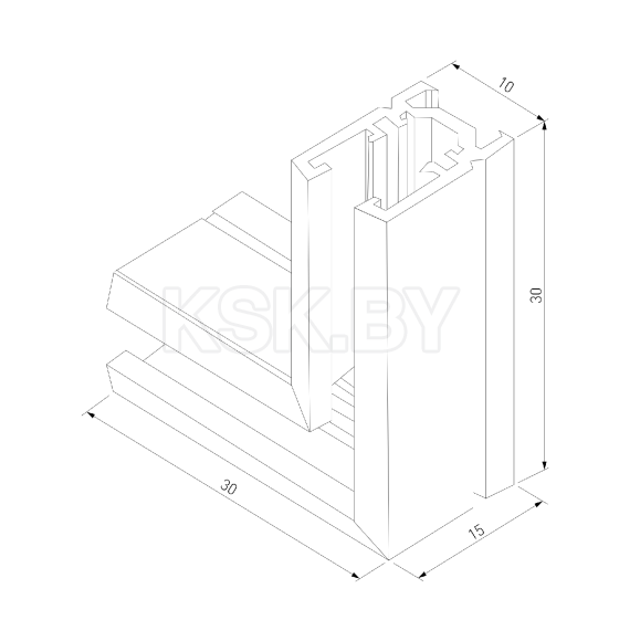 Коннектор угловой для накладного шинопровода черный Mini Magnetic 85179/00 (a065639) 