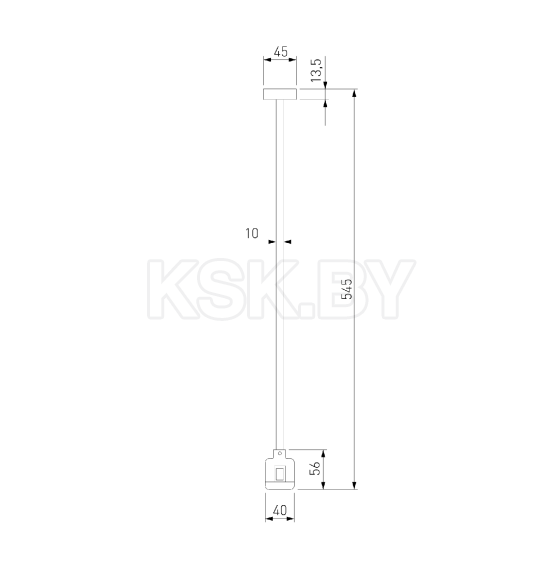 Стойка декоративная с коннектором 545 мм MEDIUM Esthetic Magnetic 85152/00 (a065448) 