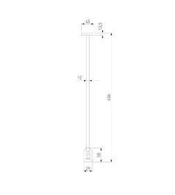 Стойка декоративная 606 мм MEDIUM Esthetic Magnetic 85151/00