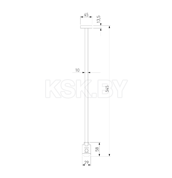 Стойка декоративная 545 мм MEDIUM без питания Esthetic Magnetic 85149/00 (a065445) 