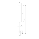 Стойка декоративная с вводом питания с местом под трансформатор 545 мм MEDIUM Esthetic Magnetic 85146/00 (a065442) 