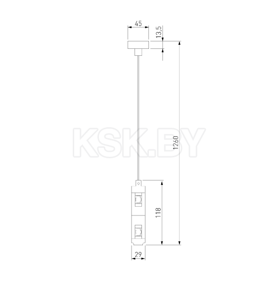 Набор для подвеса двойной Esthetic Magnetic 85156/00 (a065440) 