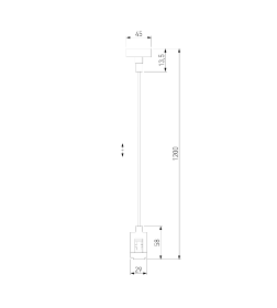 Комплект подвесной с вводом питания Esthetic Magnetic 85154/00