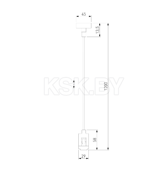 Комплект подвесной с вводом питания Esthetic Magnetic 85154/00 (a065438) 