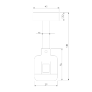 Стойка декоративная с коннектором 124 мм SMALL Esthetic Magnetic 85145/00 (a065437) 