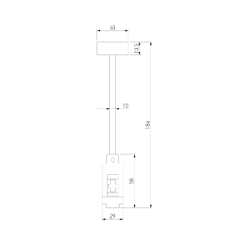 Стойка декоративная 184 мм SMALL без питания Esthetic Magnetic 85143/00