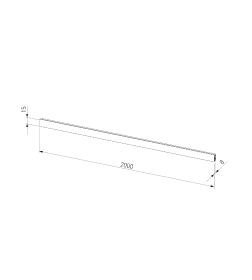 Шинопровод накладной черный 2 м Esthetic Magnetic 85137/00