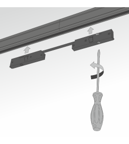 Коннектор гибкий черный Mini Magnetic 85173/00