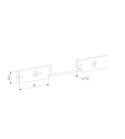 Коннектор гибкий черный Mini Magnetic 85173/00