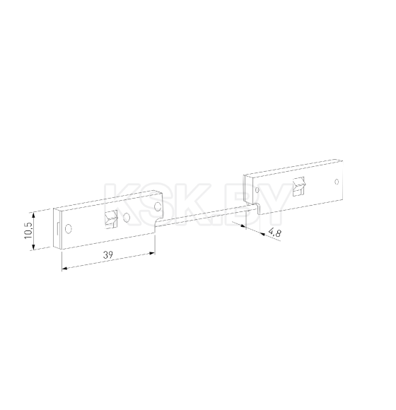 Коннектор гибкий черный Mini Magnetic 85173/00 (a065633) 