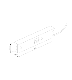 Ввод питания черный Mini Magnetic 85172/00