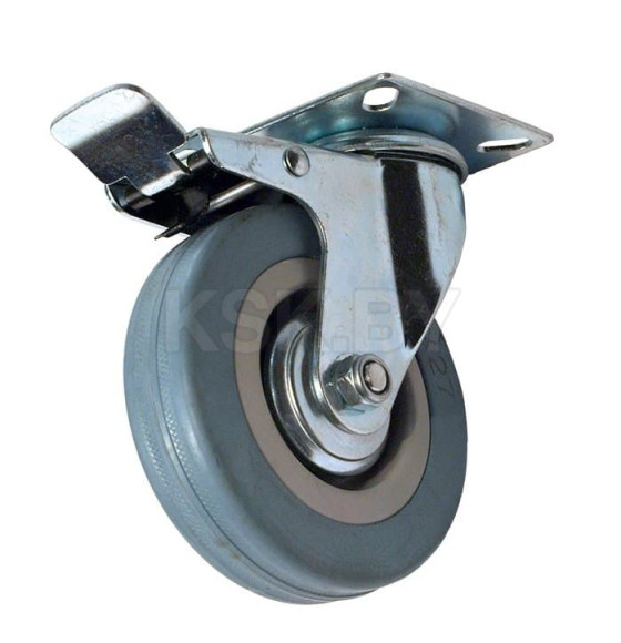 Поворотная колесная опора с торм. сер. рез. SCgb 93m (SCgb 93m) 