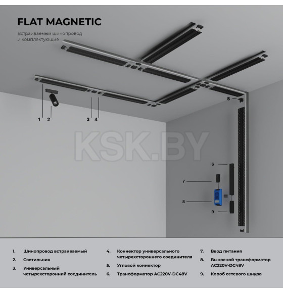 Трансформатор 100W (черный) 95044/00 Flat Magnetic (a063730) 