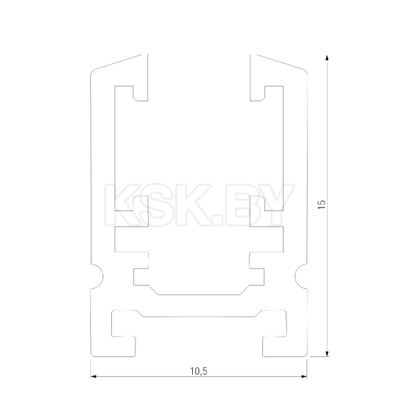 Шинопровод накладной черный 2м Mini Magnetic 85171/00 (a065631) 