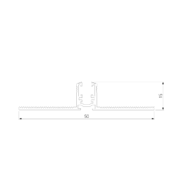 Шинопровод встраиваемый под ГКЛ 12,5 мм черный 2м Mini Magnetic 85170/00