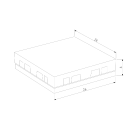 Соединитель четырехсторонний для накладного шинопровода черный Flat Magnetic 85003/00 (a063738) 