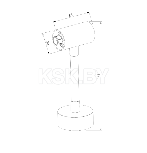 Стойка декоративная гибкая без питания черный Module System 85193/00 (a066190) 