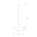 Набор подвеса Х-образный с питанием черный Module System 85190/00 (a066187) 