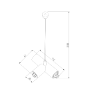 Набор для подвеса Т-образный с питанием черный Module System 85189/00 (a066186) 