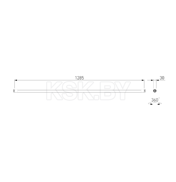 Модуль светодиодный для трековой системы Module System 24W 3000K черный 85176/01 (a066178) 