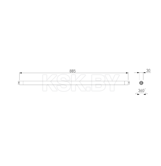 Модуль светодиодный для трековой системы Module System 18W 3000K черный 85175/01 (a066177) 