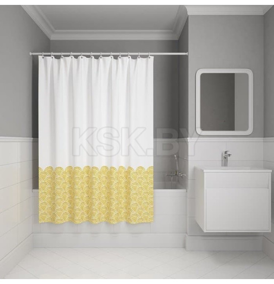 Штора для ванной (желтый) IDDIS BW02P18i11 (BW02P18i11) 