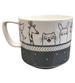 Кружка MUG-464  380мл  9,8х10см цвет МИКС