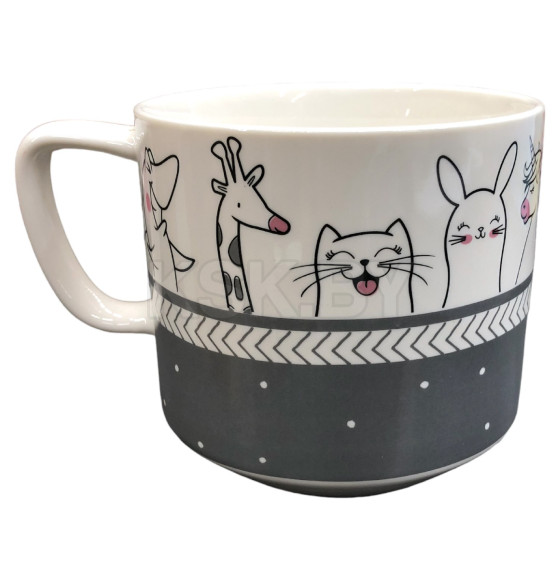 Кружка MUG-464  380мл  9,8х10см цвет МИКС (MUG-464) 