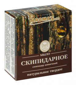 Мыло твердое натуральное "Скипидарное", 80 гр. AROMA'Saules