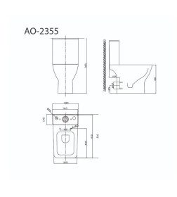 Унитаз напольный Triton-Pro Astro AO-2355