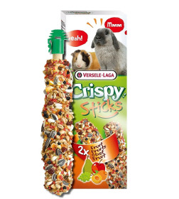 Палочки-лакомства для кроликов и морских свинок с фруктами Crispy Sticks, 110г